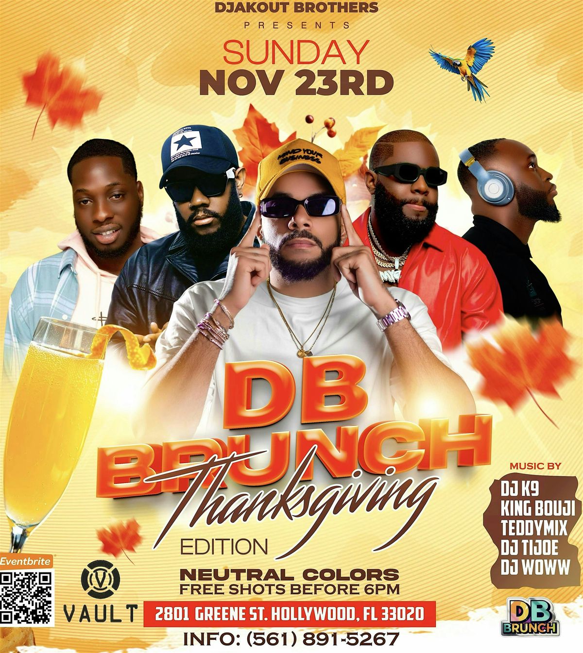 DB Brunch: Thankgiving Edition, 23 November | Event in Hollywood | AllEvents