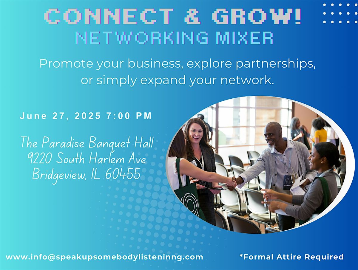 Connect & Grow! Networking Mixer, 27 June | Event in Bridgeview | AllEvents