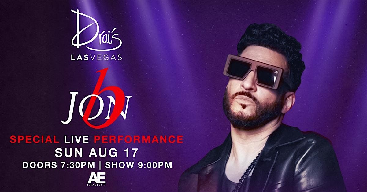 A Special Live Performance By R&B/Soul Icon JON B, 17 August | Event in Las Vegas | AllEvents