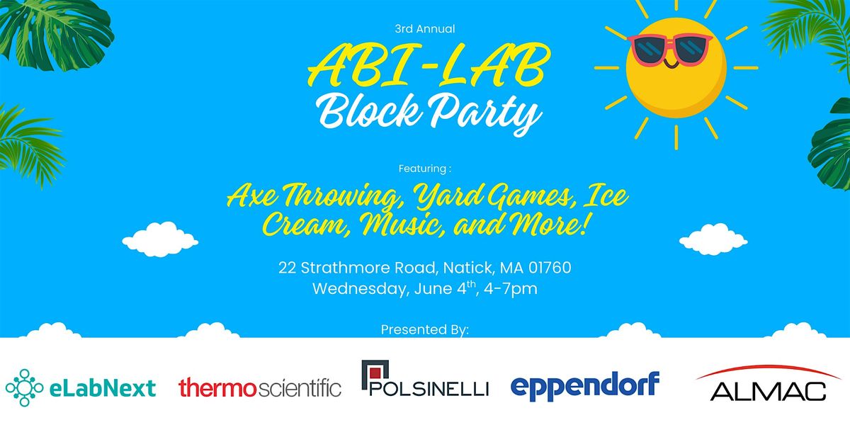 ABI-LAB Block Party, 4 June | Event in Natick | AllEvents