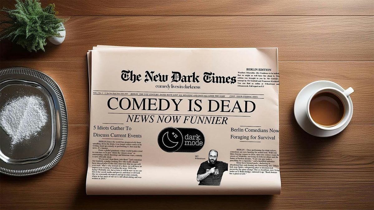 29.11.25 - Z-Bar -Live English Comedy about the News: The New Dark Times, 29 November | Event in Berlin | AllEvents