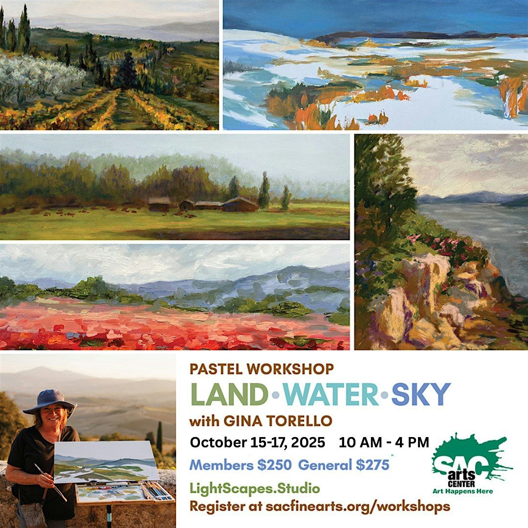 Land. Water. Sky. Pastel Workshop with Gina Torello, 15 October | Event in Carmichael | AllEvents