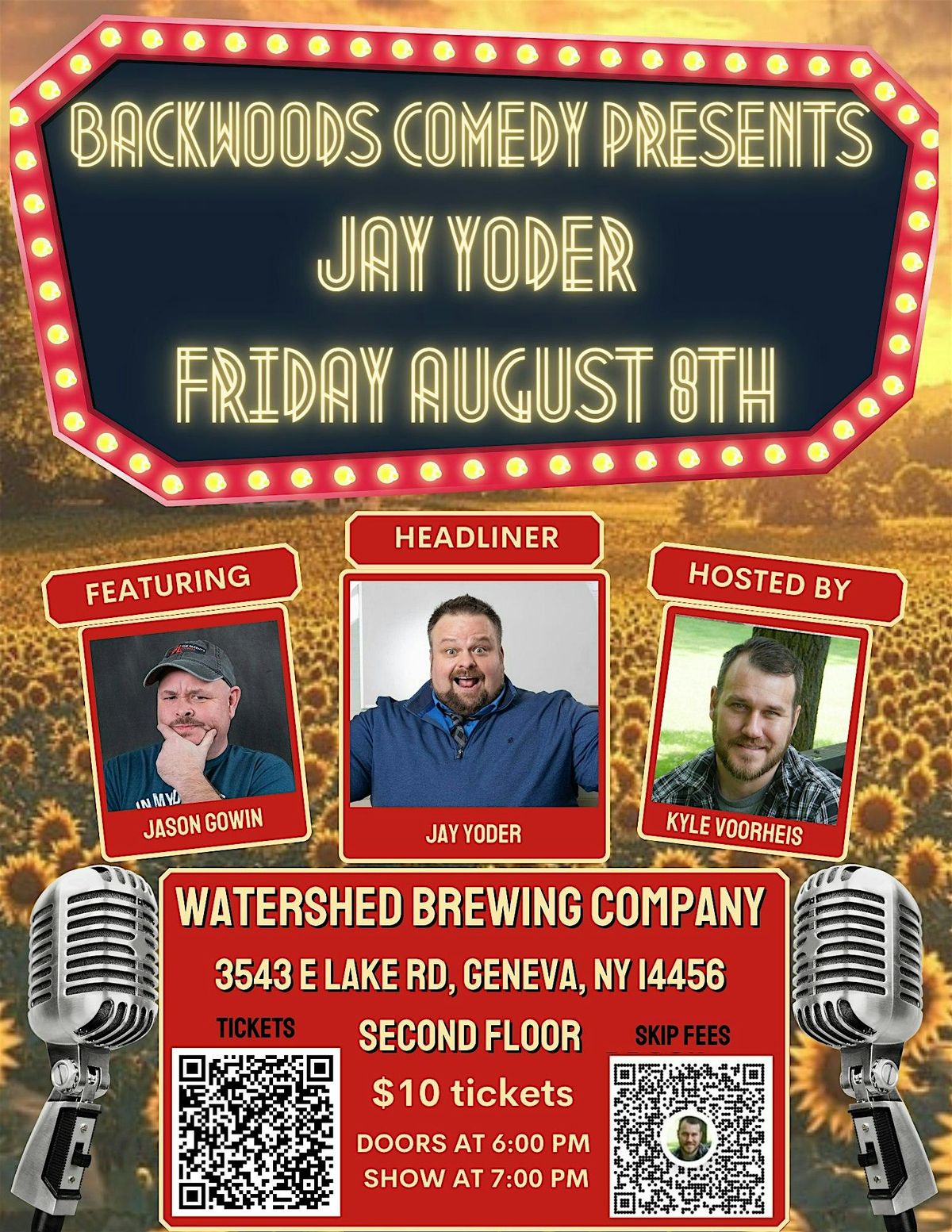 Backwoods Comedy Presents Jay Yoder, 8 August | Event in Geneva | AllEvents