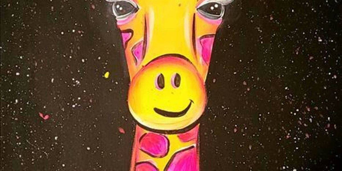 Vibrant Neon Giraffe Glow - Paint and Sip by Classpop!™, 2 July | Event in Baytown | AllEvents
