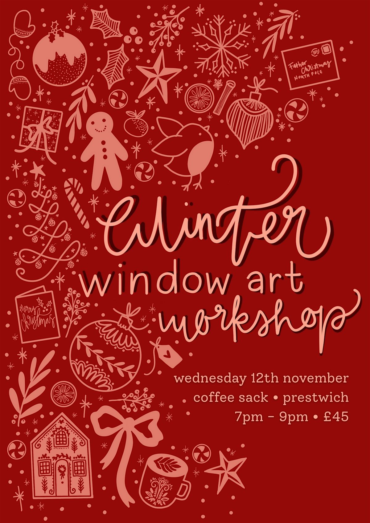 Winter Window Art workshop, 12 November | Event in Prestwich | AllEvents