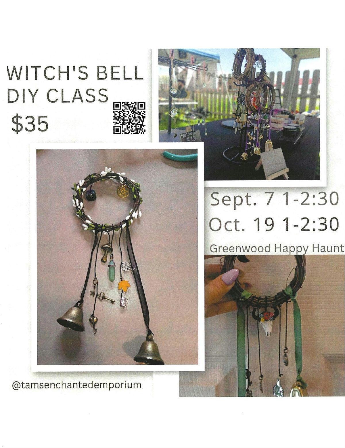 DIY Witch's Bell Class with Tam, 18 October | Event in Greenwood | AllEvents