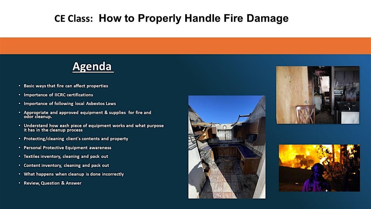 CE Credits: The Effects of Fire on Home or Office, 23 October | Event in Wheat Ridge | AllEvents