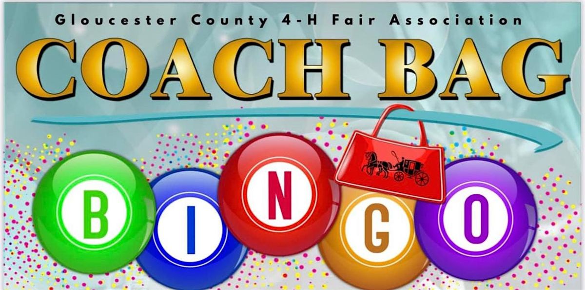 Coach Bag Bingo, 17 May | Event in Glassboro | AllEvents