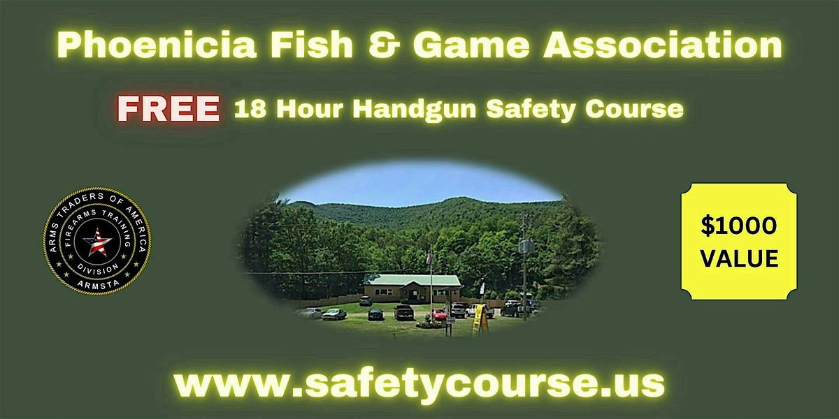 18 Hour New York State Handgun Safety/Permit Course (100% FREE), 29 May | Event in Mount Tremper | AllEvents