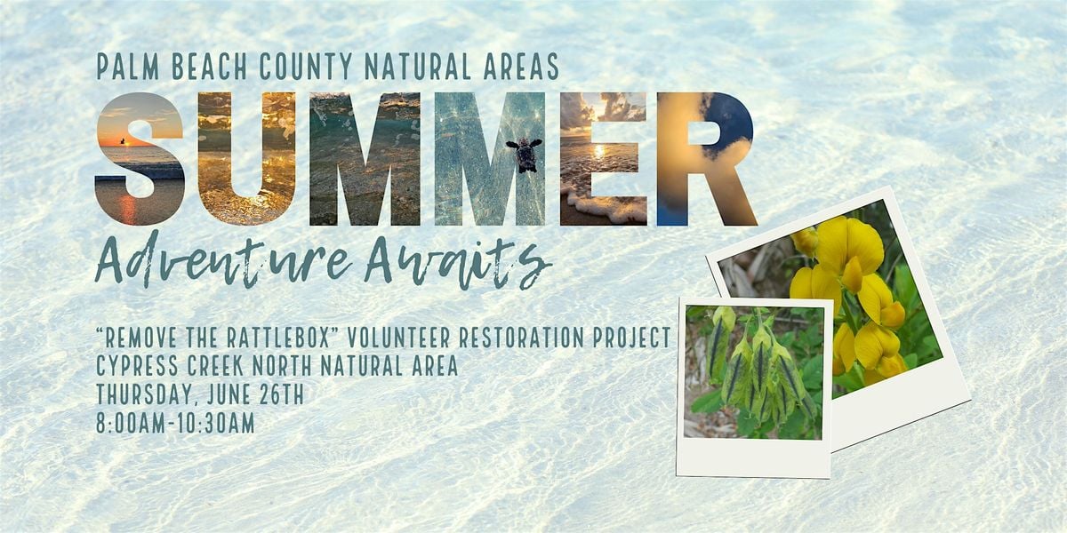 Adventure Awaits - “Remove the Rattlebox” Volunteer Restoration, 26 June | Event in Jupiter | AllEvents