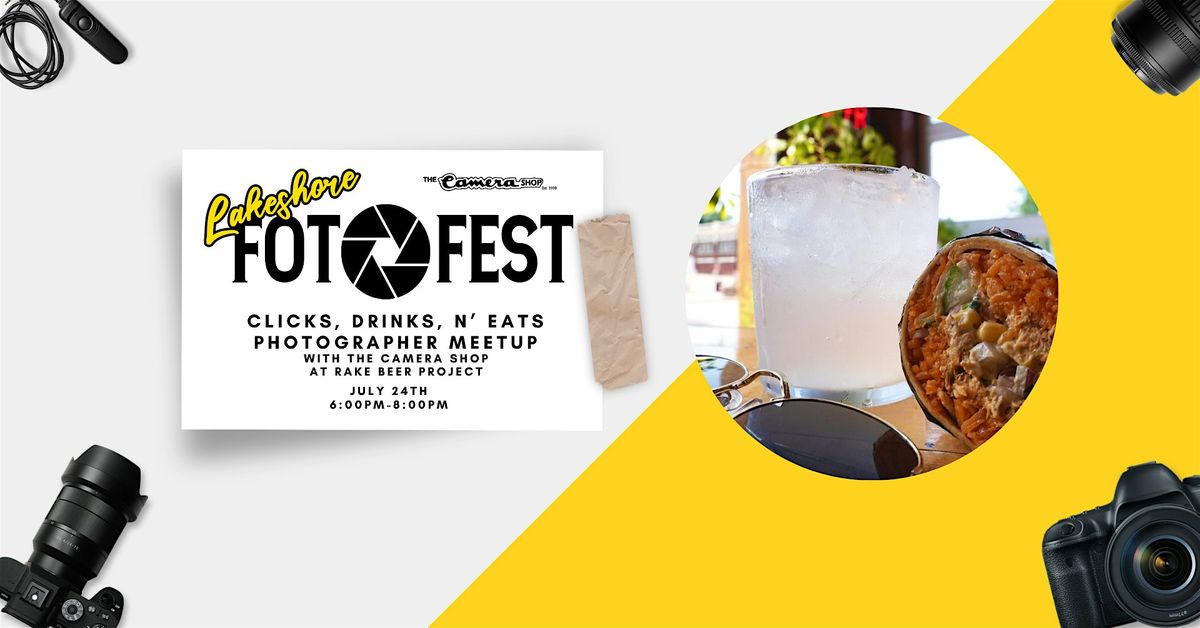Clicks, Drinks, N' Eats - Photographer Meet & Greet | Event in Muskegon | AllEvents