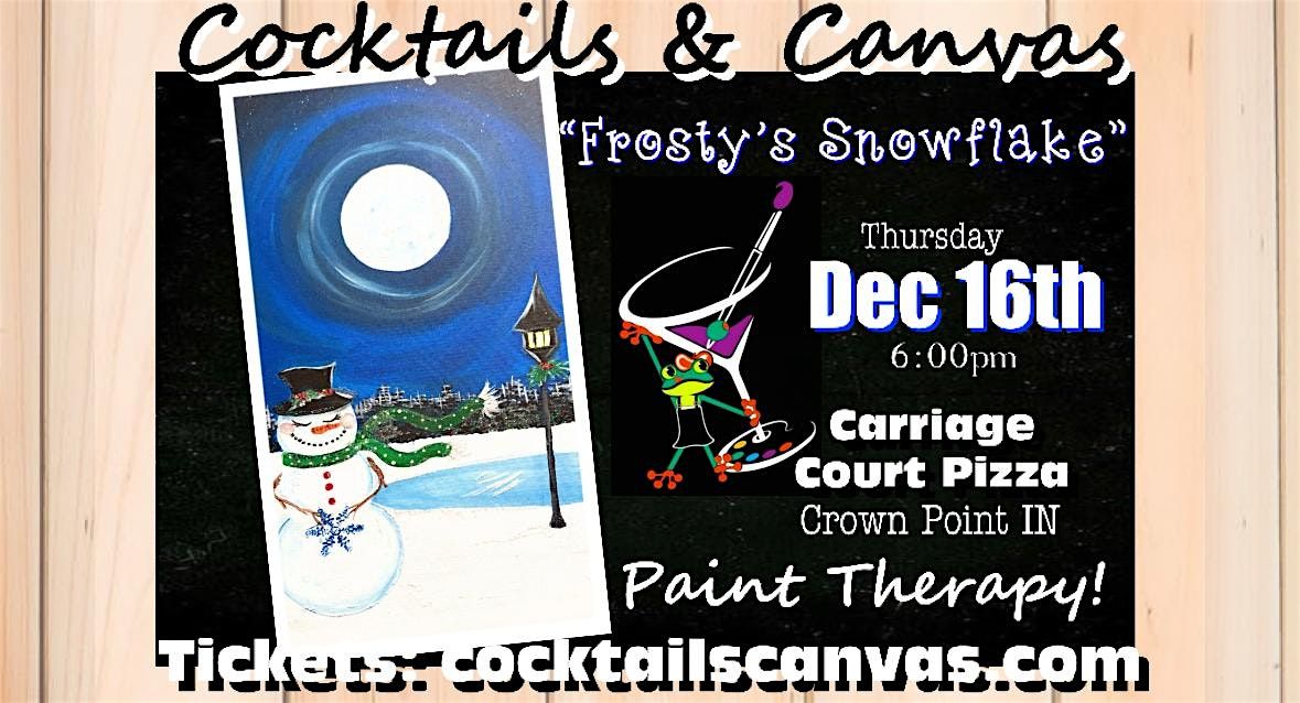 "Frosty's Snowflake" Cocktails & Canvas Christmas Paint & Sip Art Event, 16 December | AllEvents