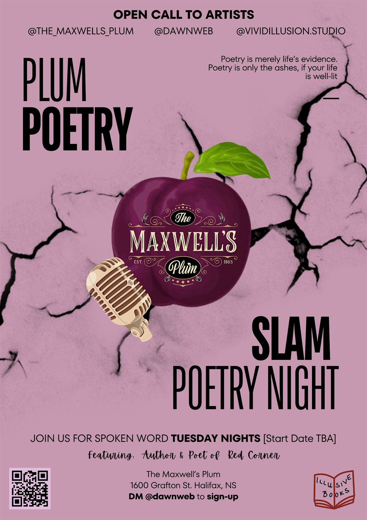 Plum Poetry | Lit. Open Mic & Creative Writing Workshop | Event in Halifax | AllEvents