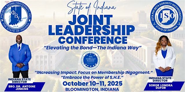 2025 Joint State Conference  "Elevating the Bond--The Indiana Way", 10 October | Event in Bloomington