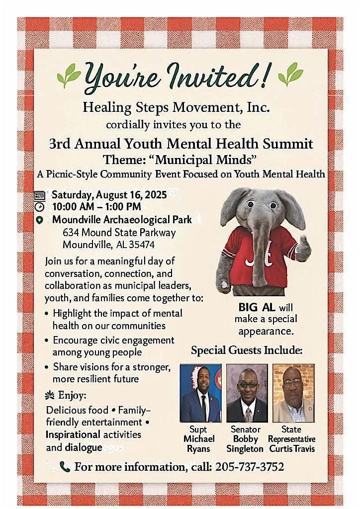 3rd Annual Youth Mental Health Summit | Event in Moundville | AllEvents