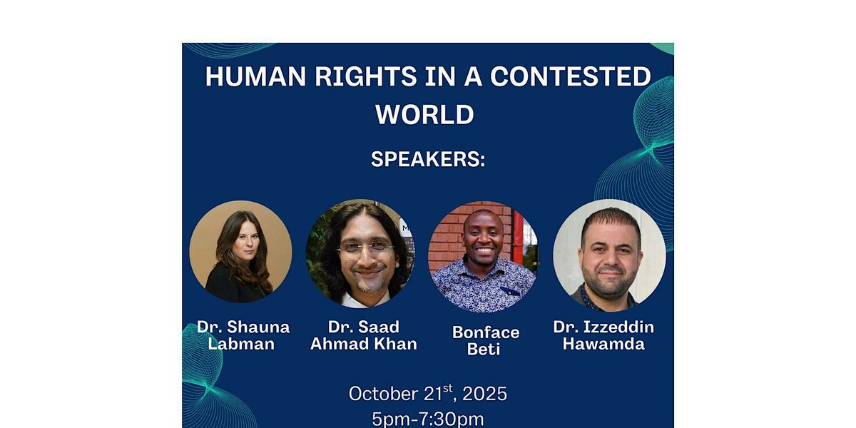 Human Rights in a Contested World, 21 October | Event in Winnipeg | AllEvents