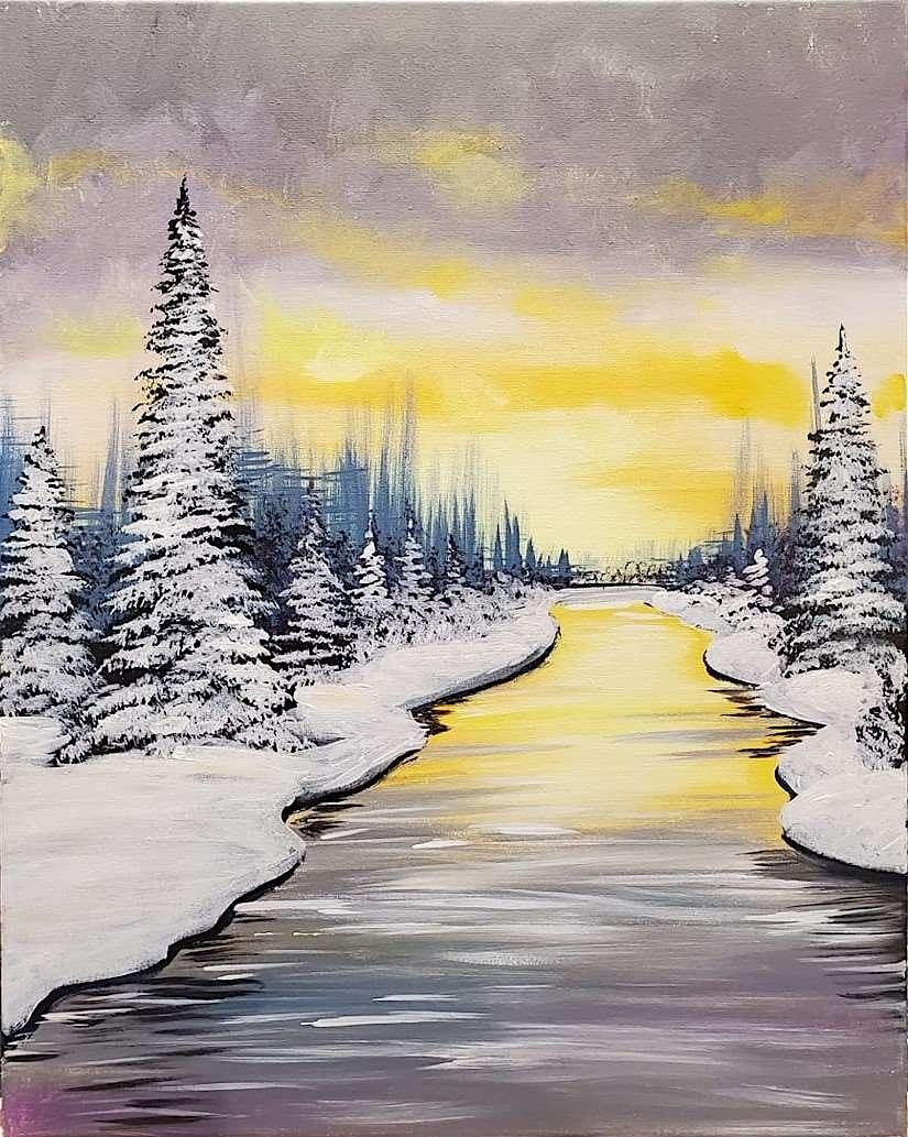 Stress-free Paint Event - A New Winter - St. Charles, IL, 24 November | Event in St. Charles | AllEvents