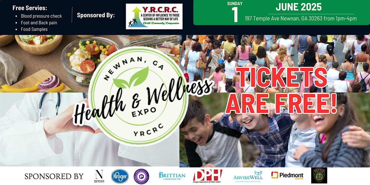 Health & Wellness Expo – Free Health Screenings, Food Trucks, & More, 1 June | Event in Newnan | AllEvents