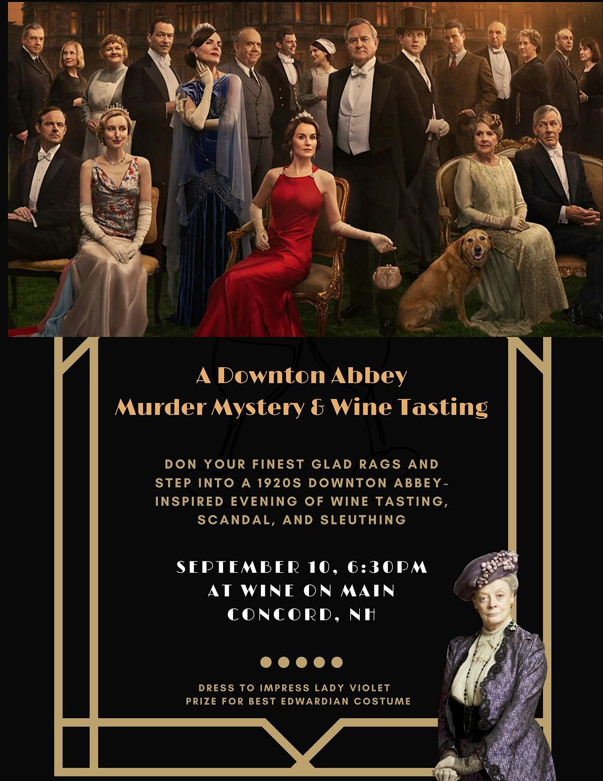 M**der at Downton: A Wine Tasting Mystery Inspired by Downton Abbey, 10 September | Event in Concord | AllEvents