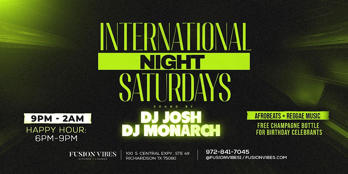 ***Saturday International Night Afrobeats + Reggae + Dancehall Music*** | Event in Richardson | AllEvents
