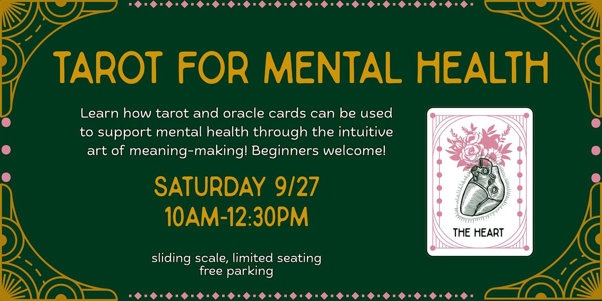 Using Tarot to Support Mental Health, 27 September | Event in Baltimore | AllEvents