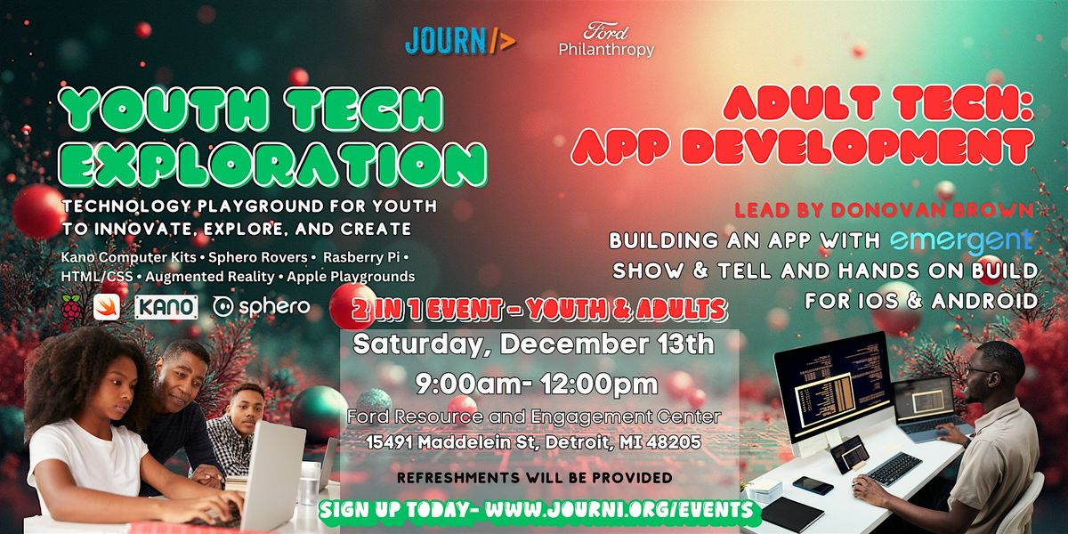 Journi Tech Exploration - December, 13 December | Event in Detroit | AllEvents