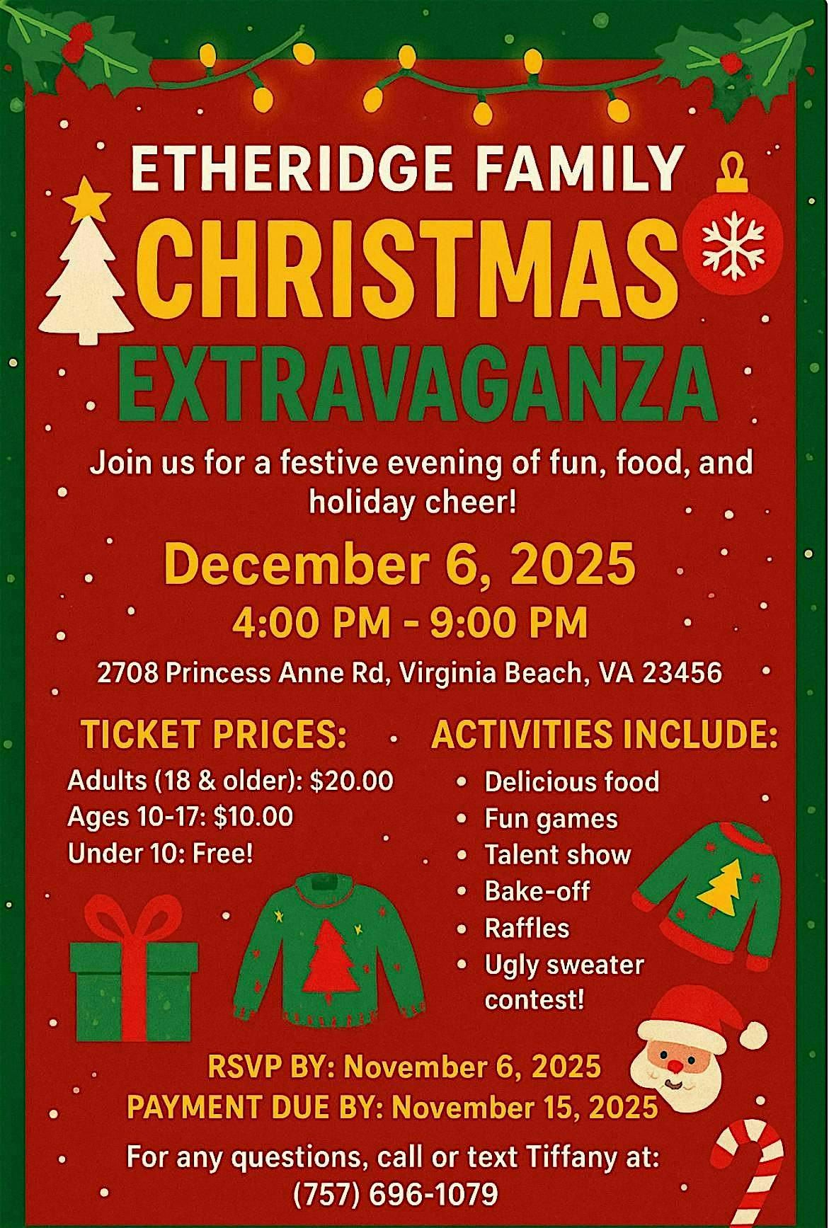 Etheridge Family Christmas Extravaganza, 6 December | Event in Virginia Beach | AllEvents