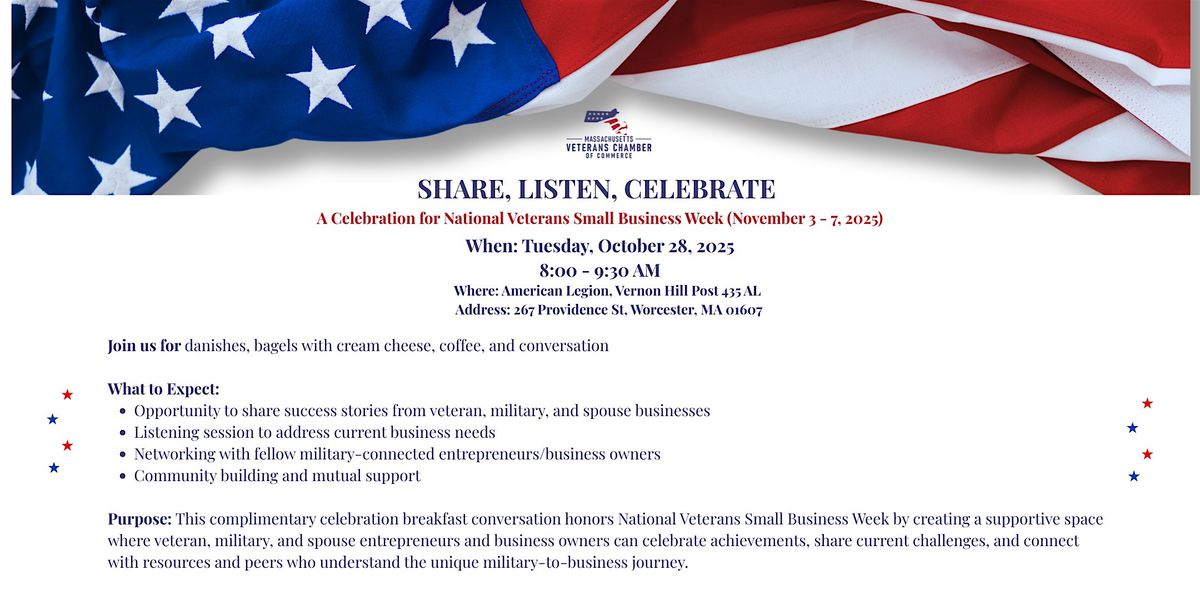 Share, Listen, Celebrate, 28 October | Event in Worcester | AllEvents