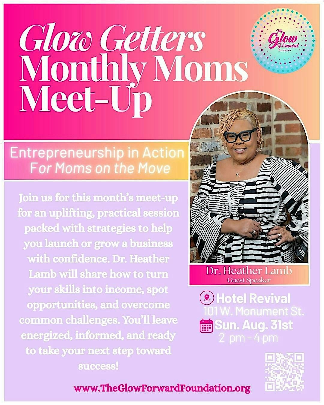 Glow Getters Monthly Moms Meet Up, 31 August | Event in Baltimore | AllEvents