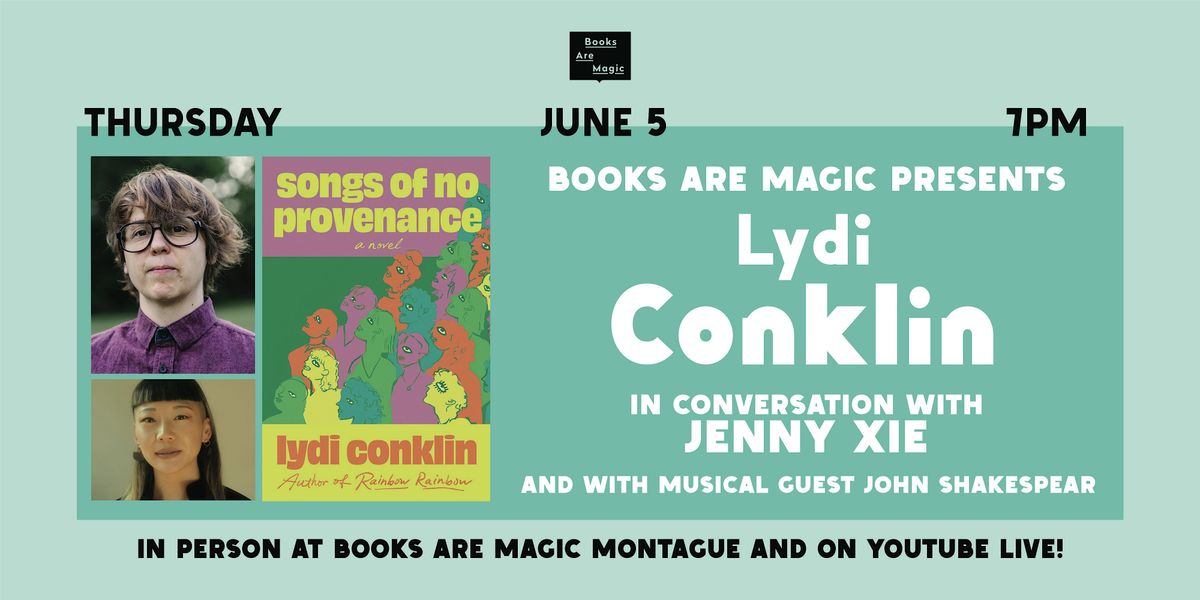 In-Store: Lydi Conklin: Songs of No Provenance w/ Jenny Xie, 5 June | Event in Brooklyn | AllEvents