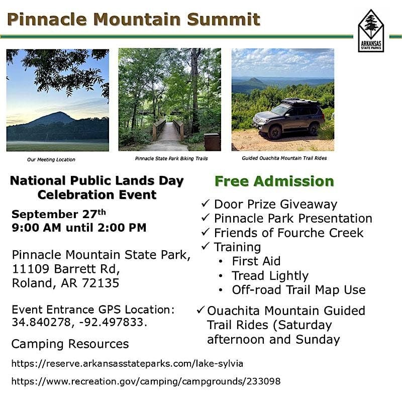 Pinnacle Mountain Summit, 27 September | Event in Little Rock | AllEvents