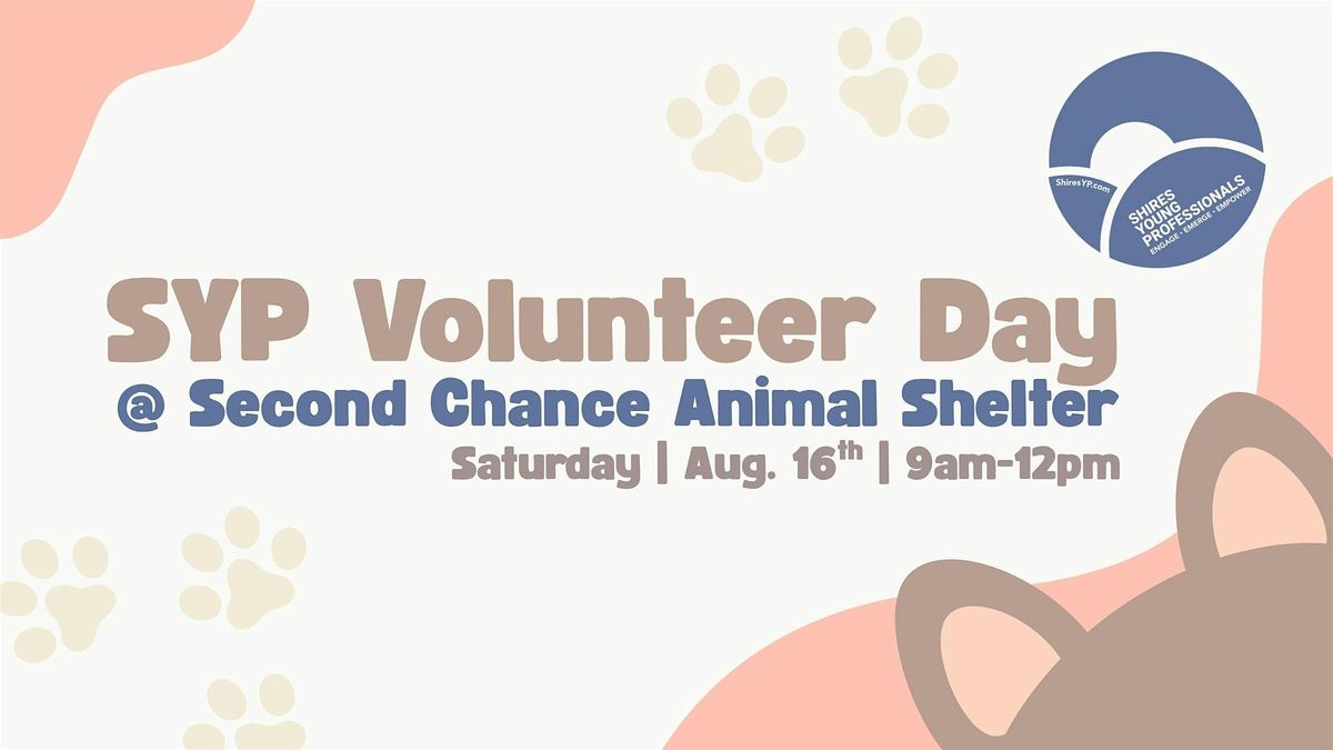 SYP Volunteer Day at Second Chance Animal Shelter | Event in Arlington | AllEvents