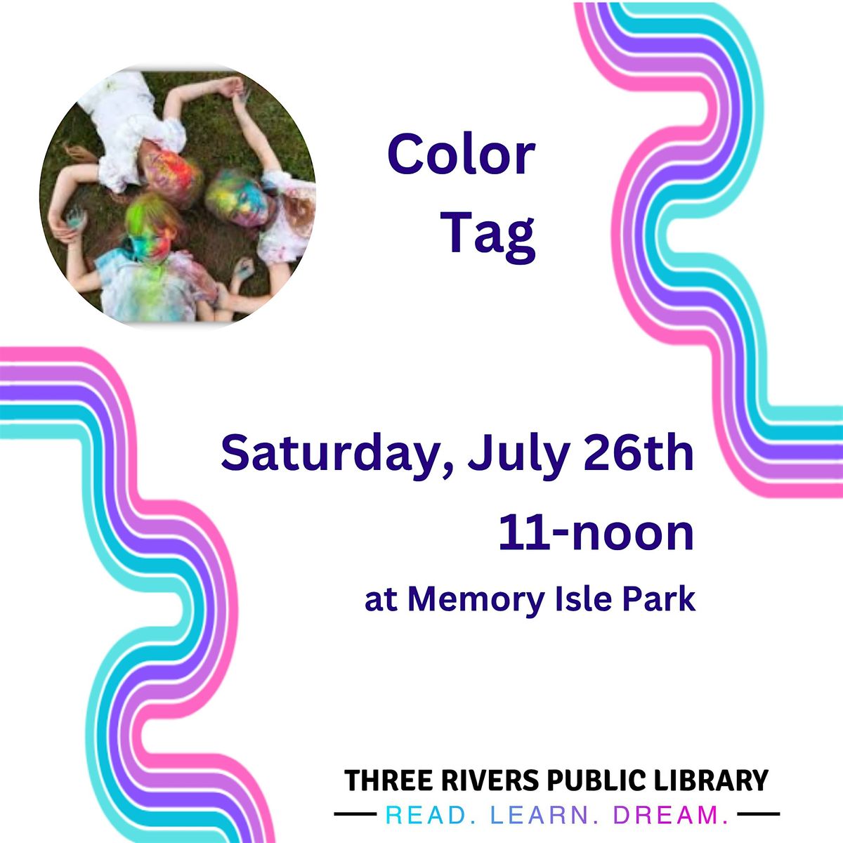 Kids' Color Tag at Memory Isle Park, 26 July | Event in Three Rivers | AllEvents