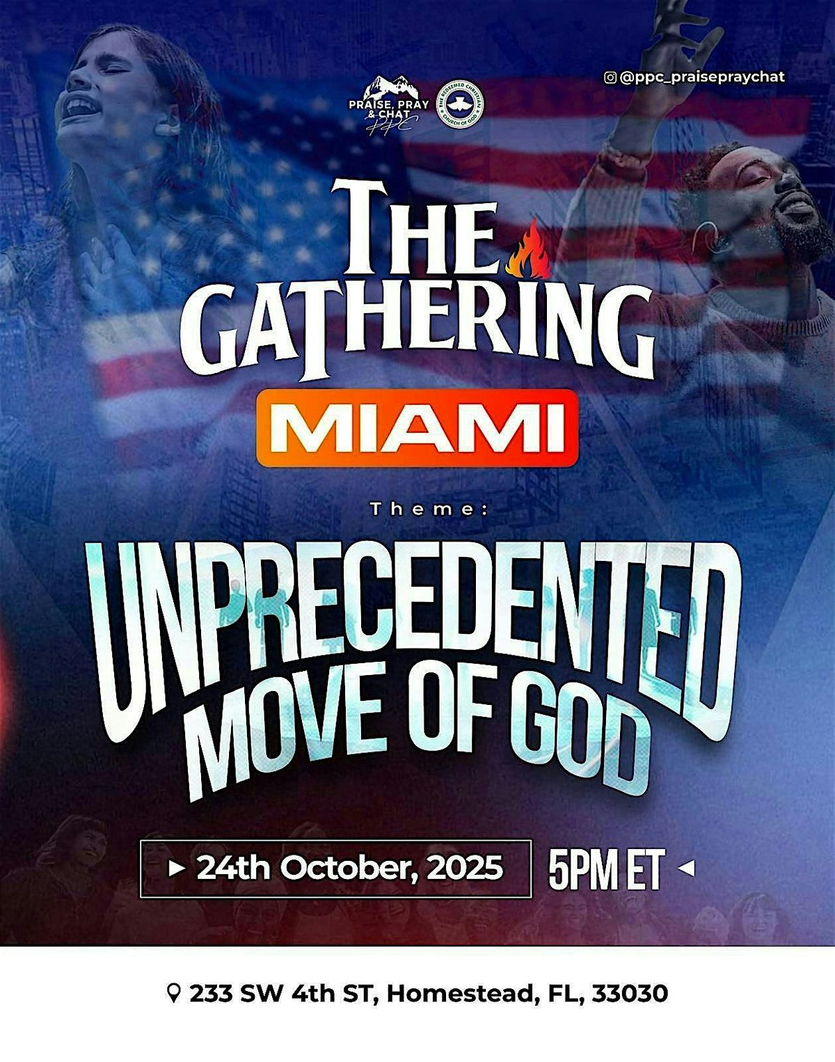 Praise Pray Chat  - The Gathering Miami, 24 October | Event in Homestead | AllEvents