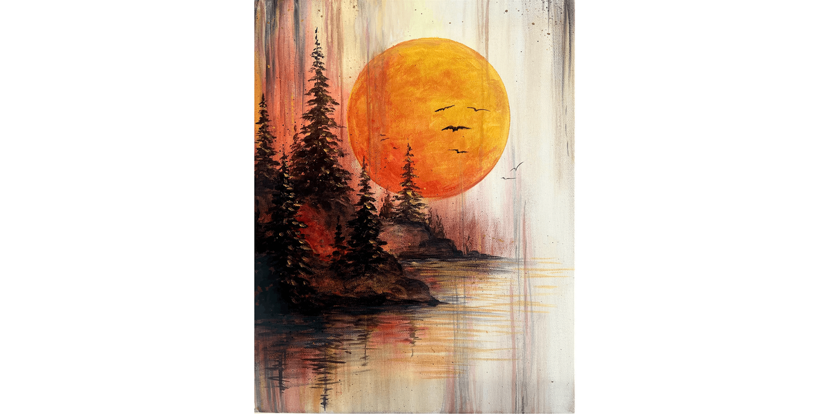 Blood Moon - Paint and Sip in Phoenix | Classpop!™, 29 August | Event in Gilbert | AllEvents