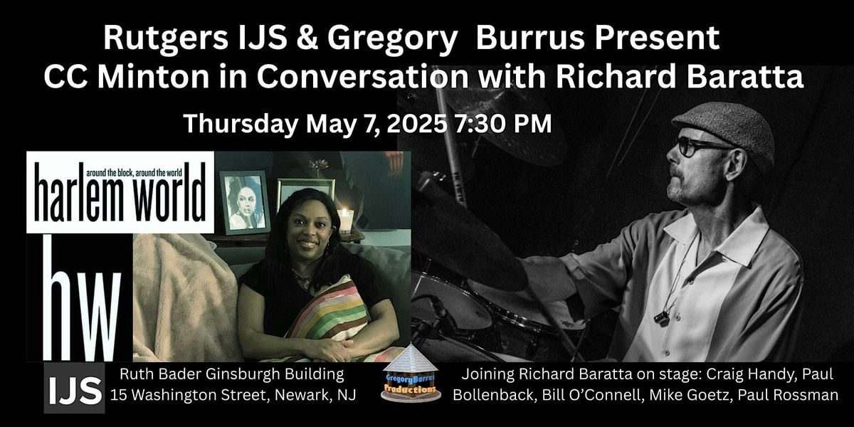 IJS & Greg Burrus Present Richard Baratta Sextet & Interview by CC Minton, 7 May | Event in Newark