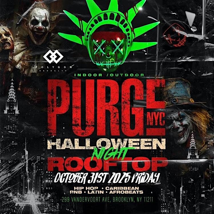 Purge Halloween Costume Party at Polygon : Everyone Free entry with RSVP, 31 October | Event in Brooklyn | AllEvents