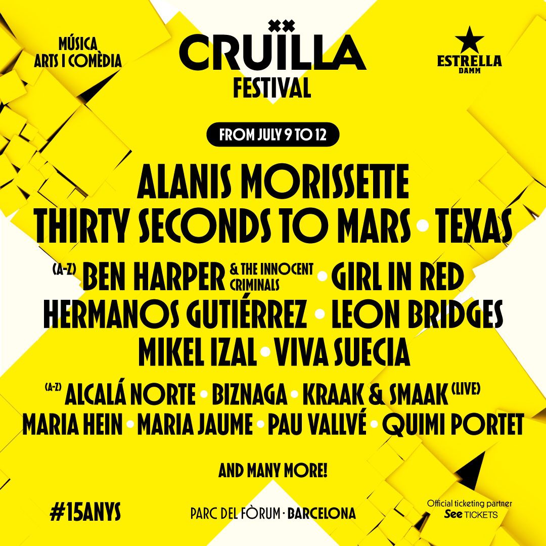 Festival Cruïlla Barcelona 2025 - Wednesday - Girl in Red Tickets, 9 July | Event in Barcelona | AllEvents