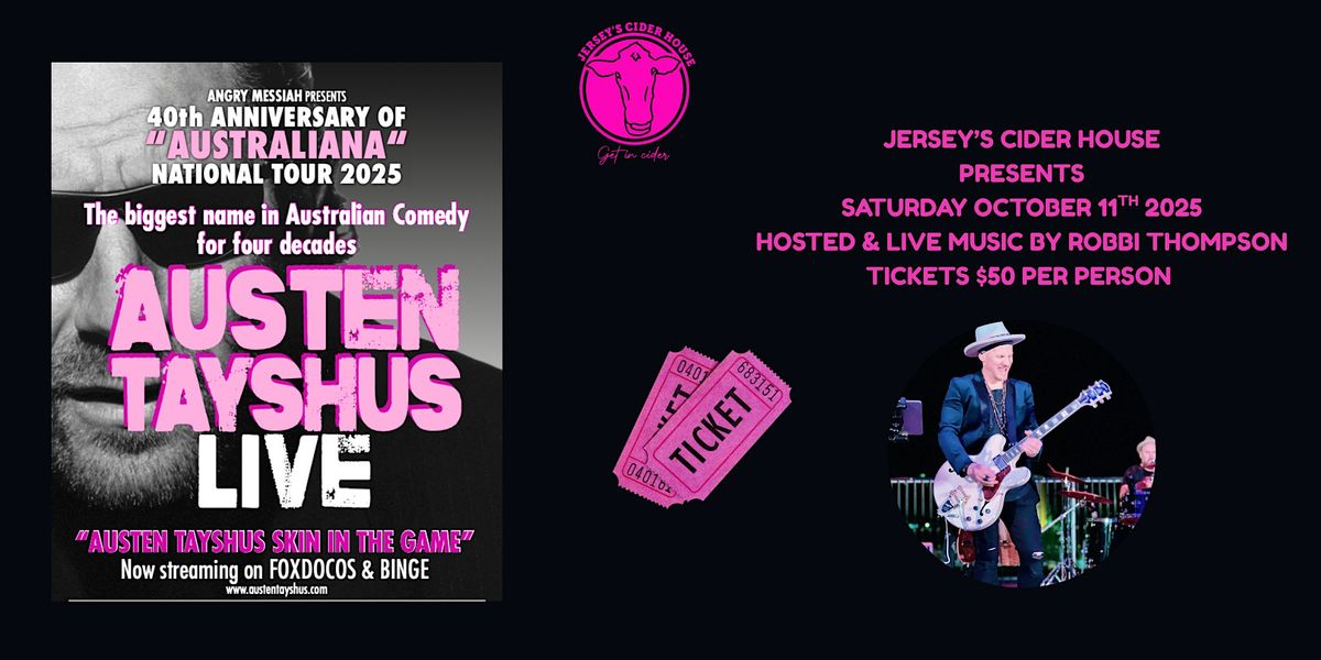 AUSTEN TAYSHUS LIVE, 11 October | Event in Cranbourne West | AllEvents