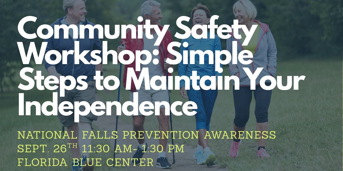Community Safety Workshop: Simple Steps to Maintain Your Independence, 26 September | Event in Clermont | AllEvents
