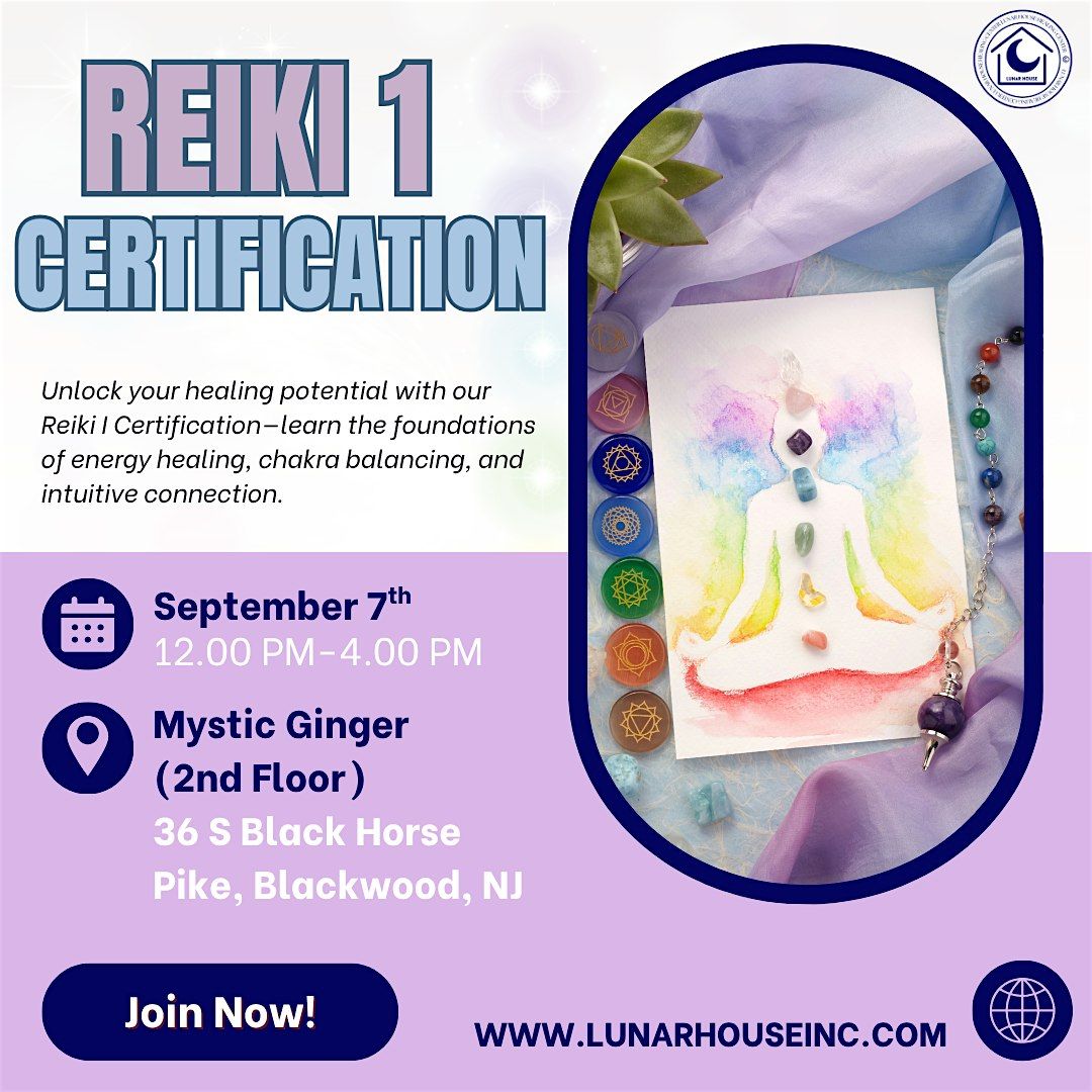 Reiki 1- Certification, 7 September | Event in Gloucester Township | AllEvents