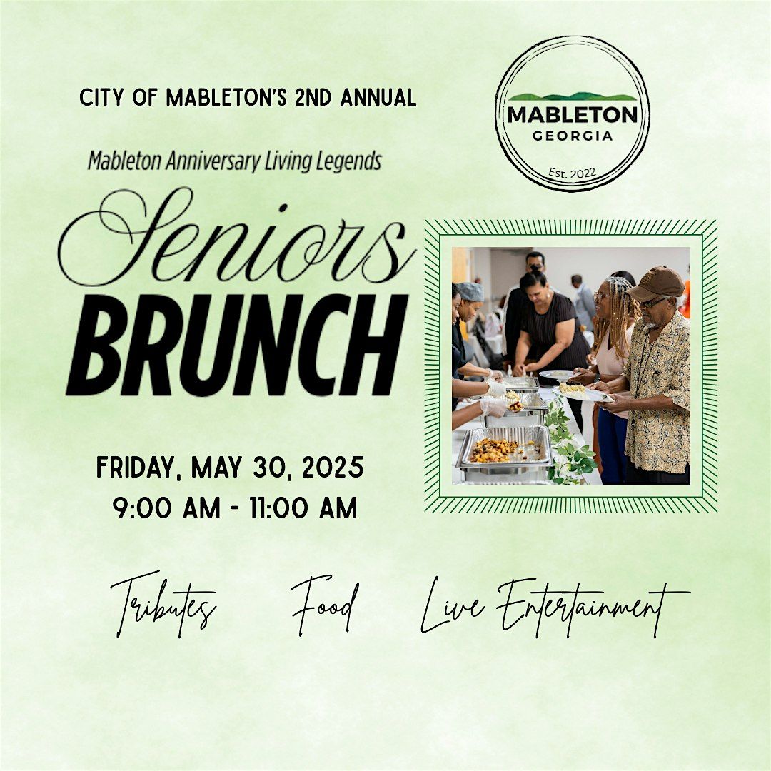 The City of Mableton Living Legends Seniors Brunch, 30 May | Event in Mableton | AllEvents