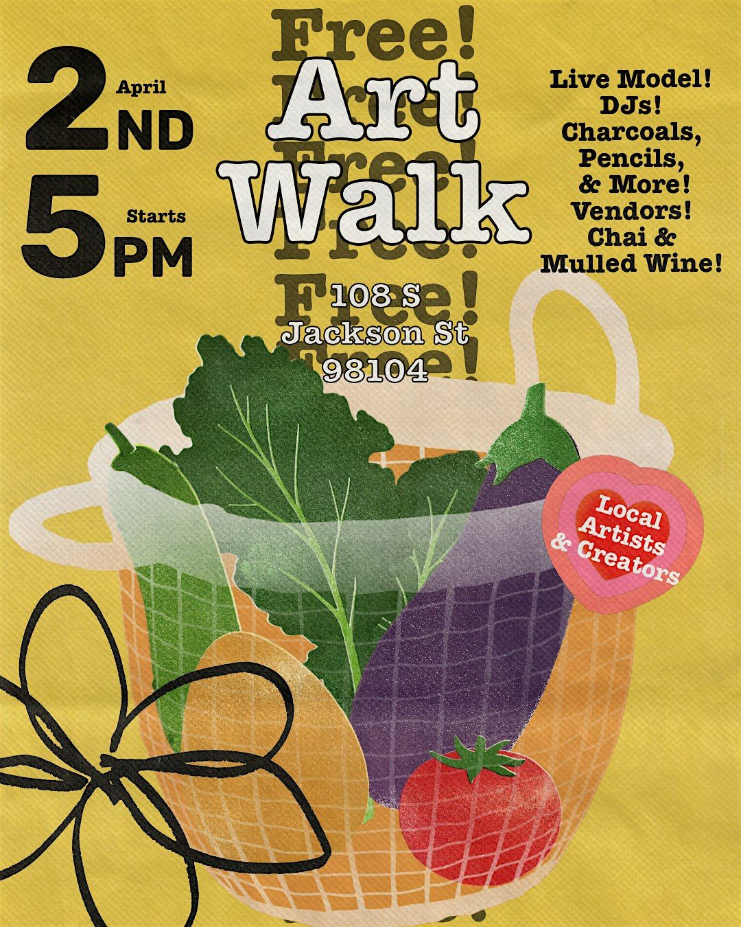 ART WALK! OPEN FIGURE CLASS & MARKET!, 2 April | Event in Seattle | AllEvents