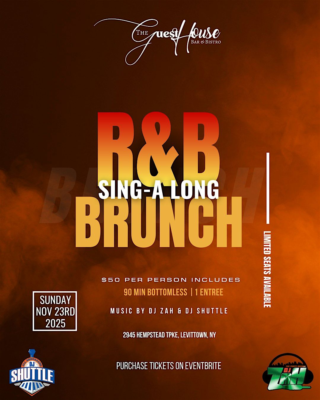 R&B Sing A Long Brunch | Event in Levittown | AllEvents