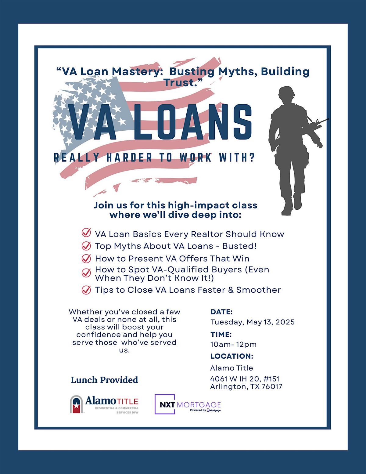 VA Loans Mastery Class for Realtors, 13 May | Event in Arlington | AllEvents