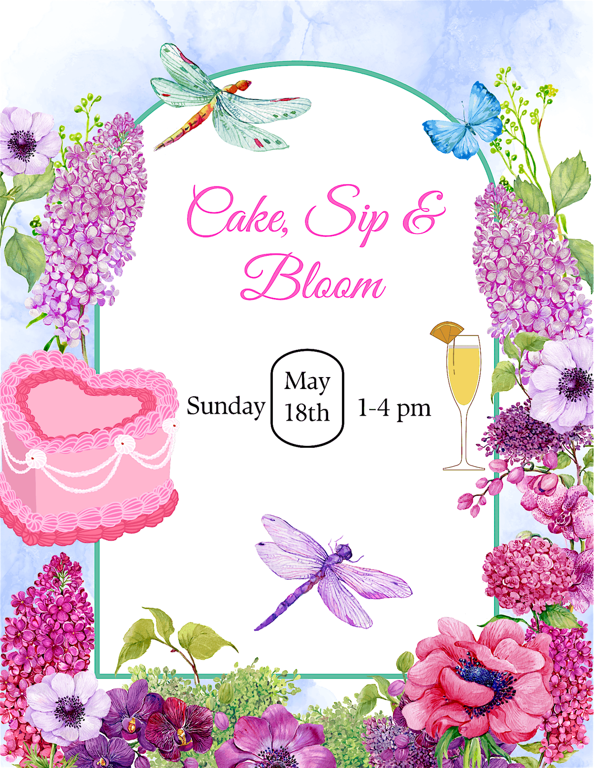Cake, Sip & Bloom, 18 May | Event in Philadelphia | AllEvents