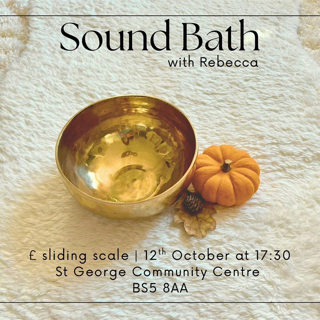 Sound Bath with Rebecca, 12 October | Event in Bristol | AllEvents