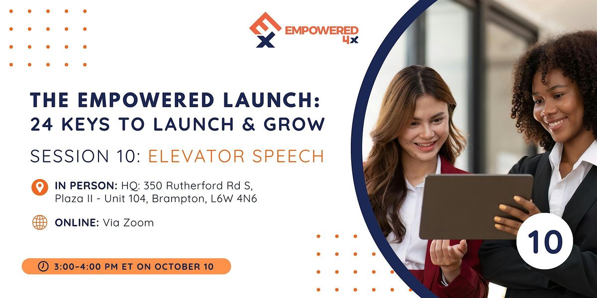 The Empowered Launch: 24 Keys to Launch & Grow, 10 October | Event in Brampton | AllEvents