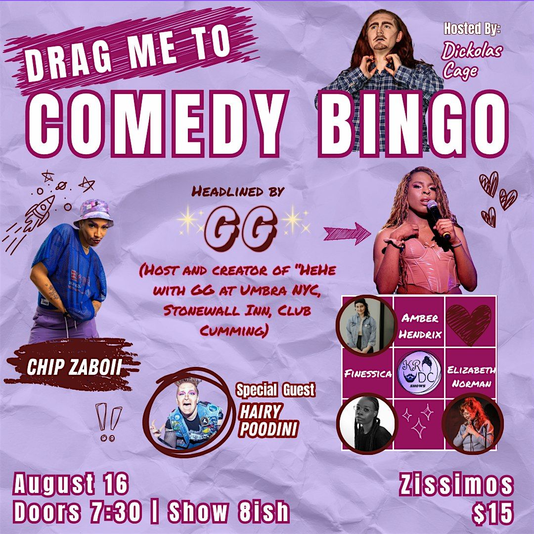 Drag Me to Comedy Bingo, 16 August | Event in Baltimore | AllEvents