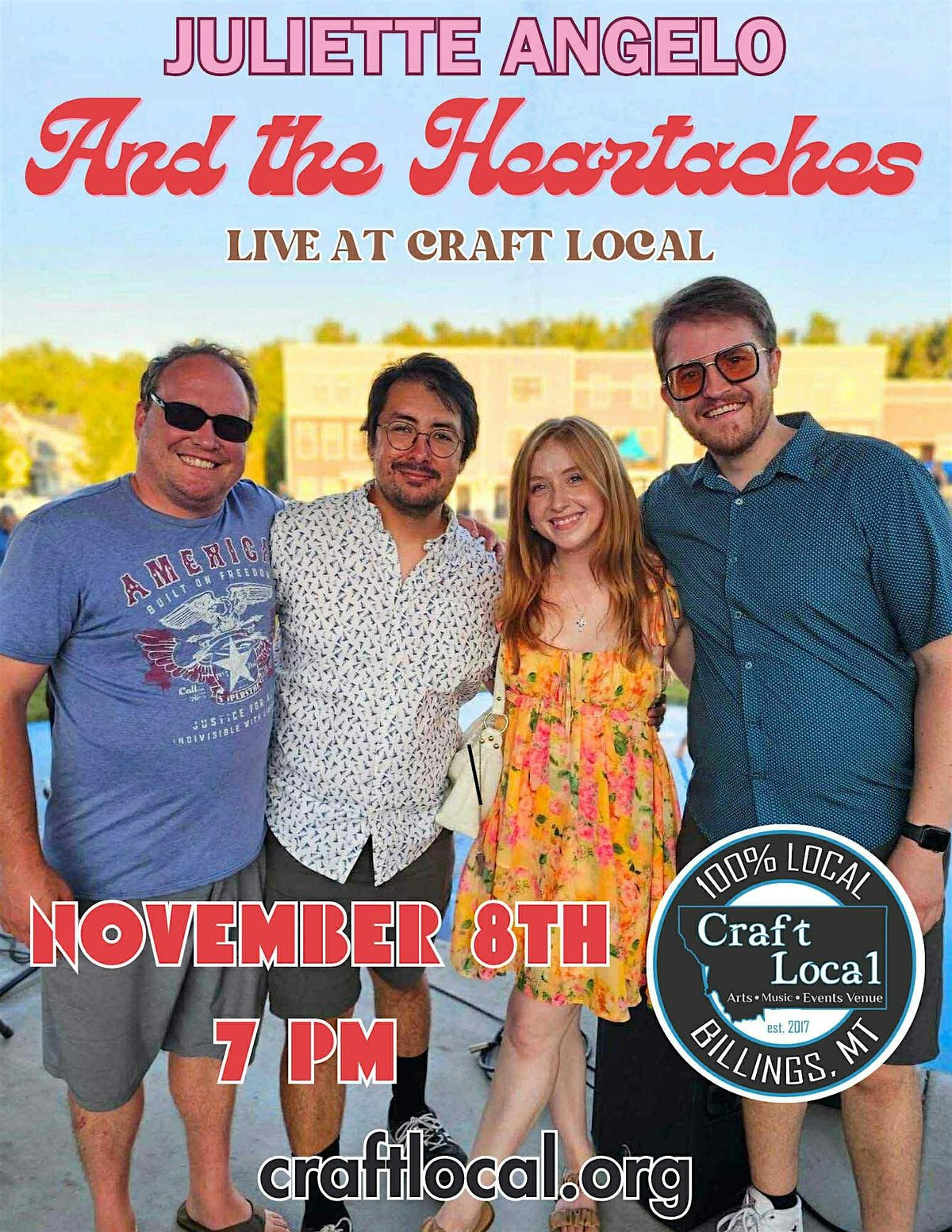 Juliette Angelo and The Heartaches, 8 November | Event in Billings | AllEvents